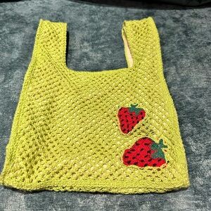 Wild Fable lime green strawberry bag